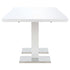 Barnes - Extendable Dining Table High Gloss White 1800 x 900 x 760 mm MDF